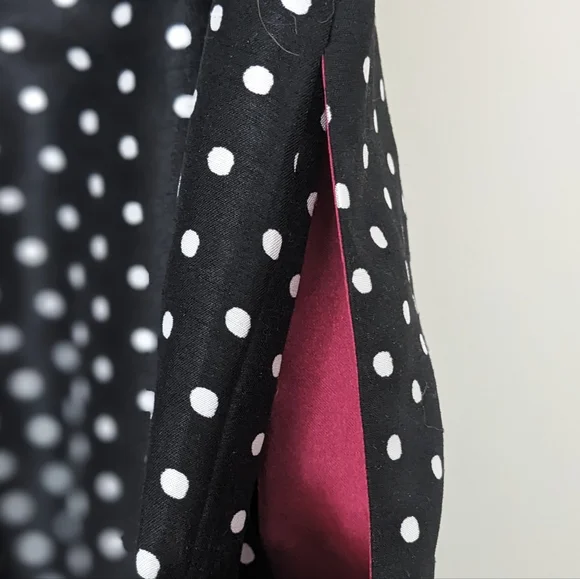 1950s Inspired Black & White Polkadot Dress - Picture 6 of 7